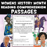 Womens History Month Reading Comprehension Passages For Gr