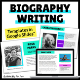 Womens History Month Research Project | Biography Template Report Google Slide