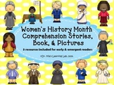 Women's History Month Comprehension Stories, Book, & Pictures