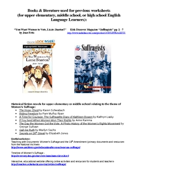 Preview of Women's History & Suffrage Complete Unit, Lesson Plans & Resources