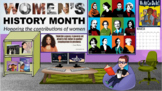 Womens' History Themed Bitmoji Virtual Classroom - Fully C