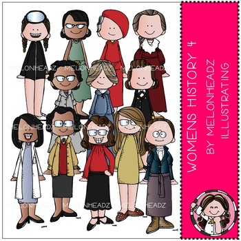 Preview of Womens History clip art - Set 4 -COMBO PACK - Melonheadz Clipart