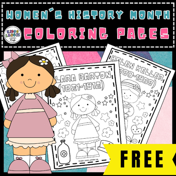 Preview of Womens history month coloring pages, Womens history month Activities,