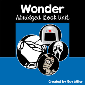 Preview of Wonder Abridged Novel Study: vocabulary, comprehension, writing [Palacio]