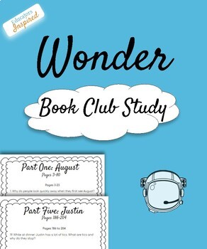 Preview of Wonder Book Club Packet / Novel Study