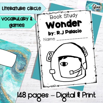 Preview of Wonder Book Study & Unit | Comprehension | Assessment | Digital and Print
