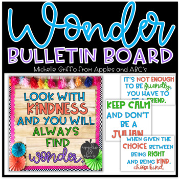 Wonder Bulletin Board by Michelle Griffo from Apples and ABC's | TpT