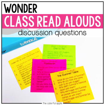 Preview of Wonder Discussion Questions