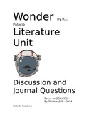 Wonder - Depth of Knowledge Questions