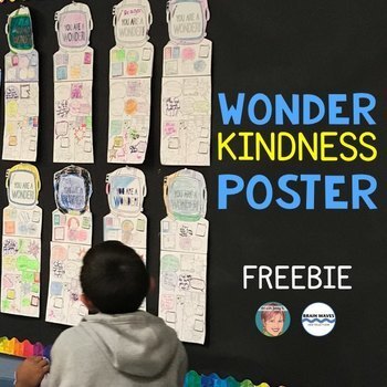 Preview of Wonder Freebie | Wonder Kindness Poster | Kindness Week Activity