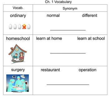 Wonder Modified Unit Level 2 Vocab.- Synonym and Antonym (special