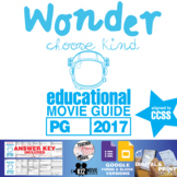 Wonder Movie Guide | Film Questions | Worksheet | (PG - 2017)