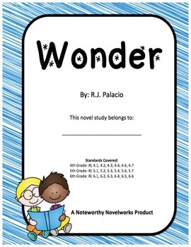 Preview of Wonder by R.J. Palacio Novel Study / Guide