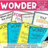 Wonder Novel Study | Vocabulary, Reading Comprehension, Ac