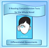 Wonder Reading Comprehension Tests ~ Whole Novel