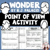 Wonder Novel Study Point of View Novel Study Activity