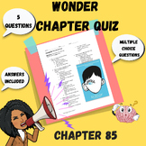 Wonder Quiz Answers Chapter 85