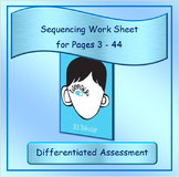 Wonder Sequencing Worksheet for Pages 3 - 44 ~ FREE ~ Diff