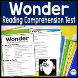 Wonder Test | 4-Page Wonder Book Quiz with Answer Key | Wo