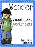 Wonder Vocabulary Worksheets