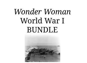 Preview of Wonder Woman (2017) World War I BUNDLE (Viewing Guide and Webquest)