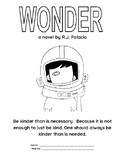 Wonder by R.J. Palacio, Chapter Summary Project