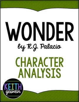 Teaching Character Analysis and Empathy with this Wonder Novel Unit Resource