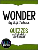 Wonder by R.J. Palacio:  22 Quizzes