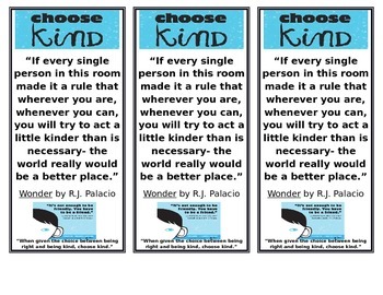 Preview of Wonder by R.J. Palacio Bookmark