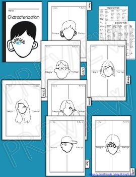 wonder by rj palacio interactive notebook character mini flip