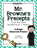 Wonder by R.J. Palacio: Mr. Browne's Precepts Posters