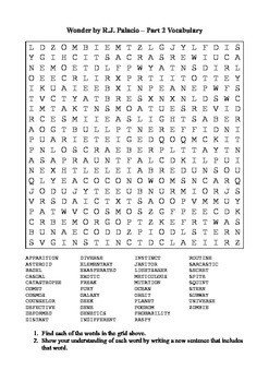 words of wonder crossword answers