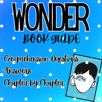 Preview of Wonder by RJ Polacio Discussion Questions and Answers Book Guide