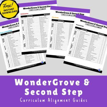 Preview of WonderGrove and Second Step Curriculum Alignment Guide