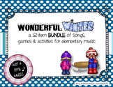 Wonderful Winter BUNDLE ~ 52 songs, activities & games for rhythm and melody