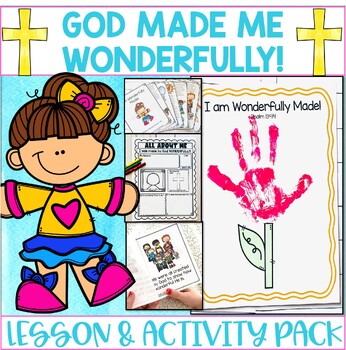 Preview of God Made Me Wonderfully Bible Lesson Kid God Made You Special End of Year 