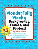 Wonderfully Wacky Backgrounds and Frames Clip Art Graphics