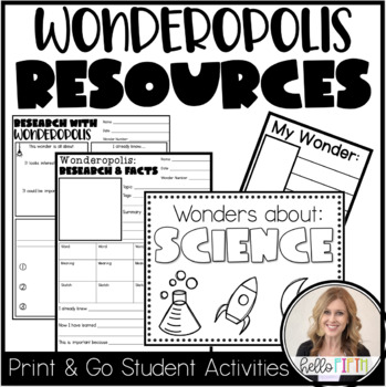 Preview of Wonderopolis Activities and Worksheets