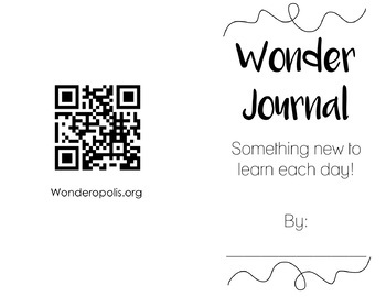 Preview of Wonderopolis Journal