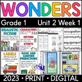 Wonders 1st Grade 2023: Unit 2 Week 1 The Red Hat Supplement