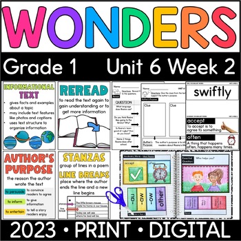Preview of Wonders 1st Grade 2023: Unit 6 Week 2 Meet Rosina Supplement