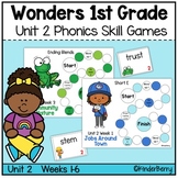 Wonders 1st Grade Phonics & Spelling Game Center  Unit 2