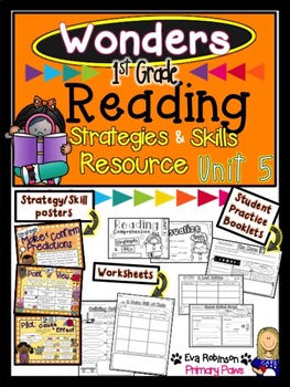 Wonders 1st Grade Reading Comprehension Strategies and Skills Resource Unit 5