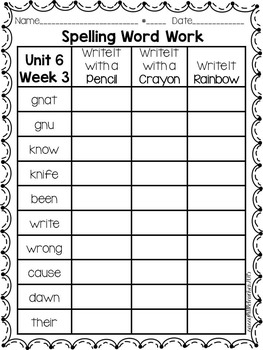 Wonders 1st Grade Spelling Word Work for THE ENTIRE YEAR!!! | TpT
