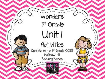 Preview of Wonders 1st Grade Unit 1 Activities, Weeks 1-5