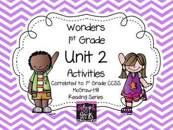Preview of Wonders 1st Grade Unit 2 Activities, Weeks 1-5