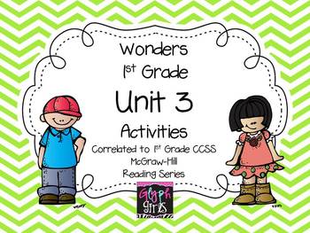 Preview of Wonders 1st Grade Unit 3 Activities, Weeks 1-5