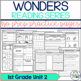 Wonders 1st Grade Worksheets Unit 2 No Prep Practice Pack 