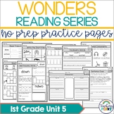 Wonders 1st Grade Worksheets Unit 5 No Prep Practice Pack 