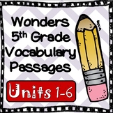 Wonders 2017/2020 Fifth Grade Vocabulary Cloze Passages, A